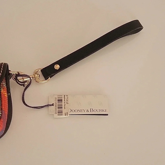 Dooney & Bourke - Tartan Plaud Flap Wristlet in Red - Picture 4 of 7